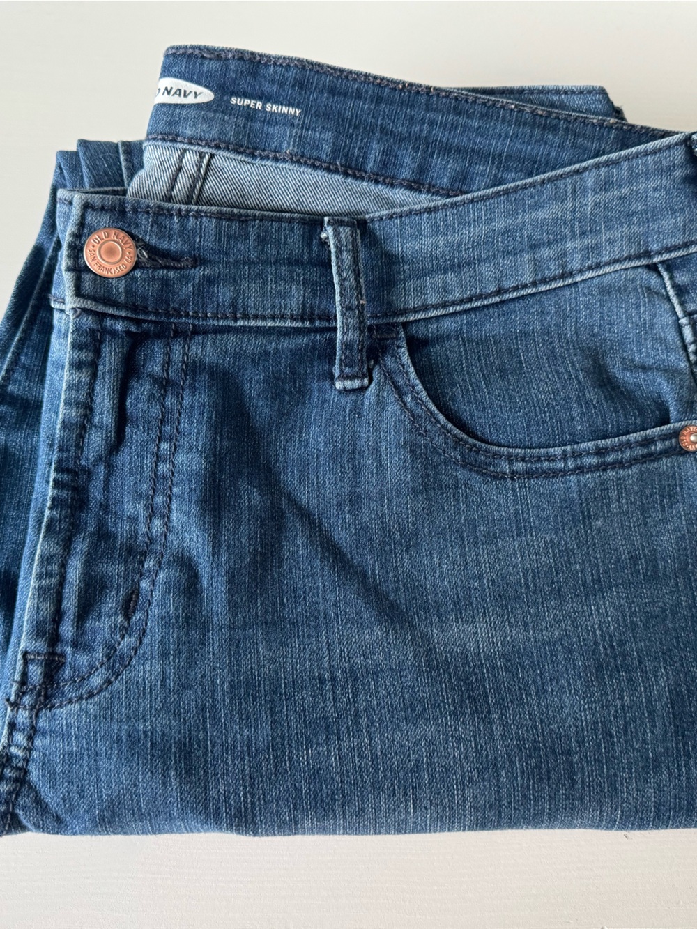 Old Navy Dark Blue Super Skinny Jeans